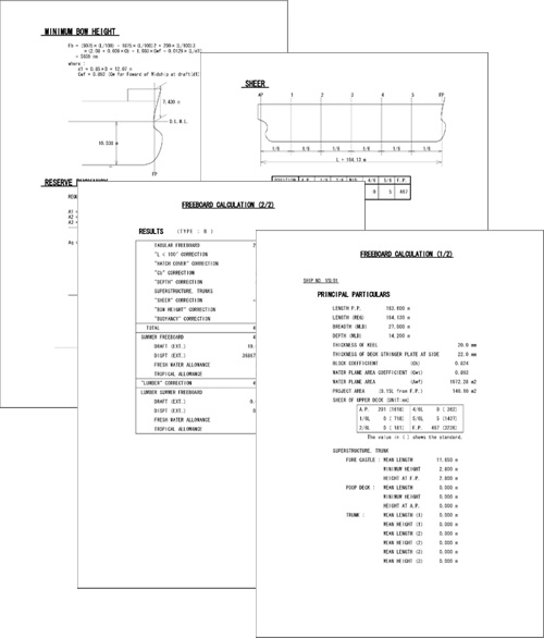 乾舷データ印刷サンプル